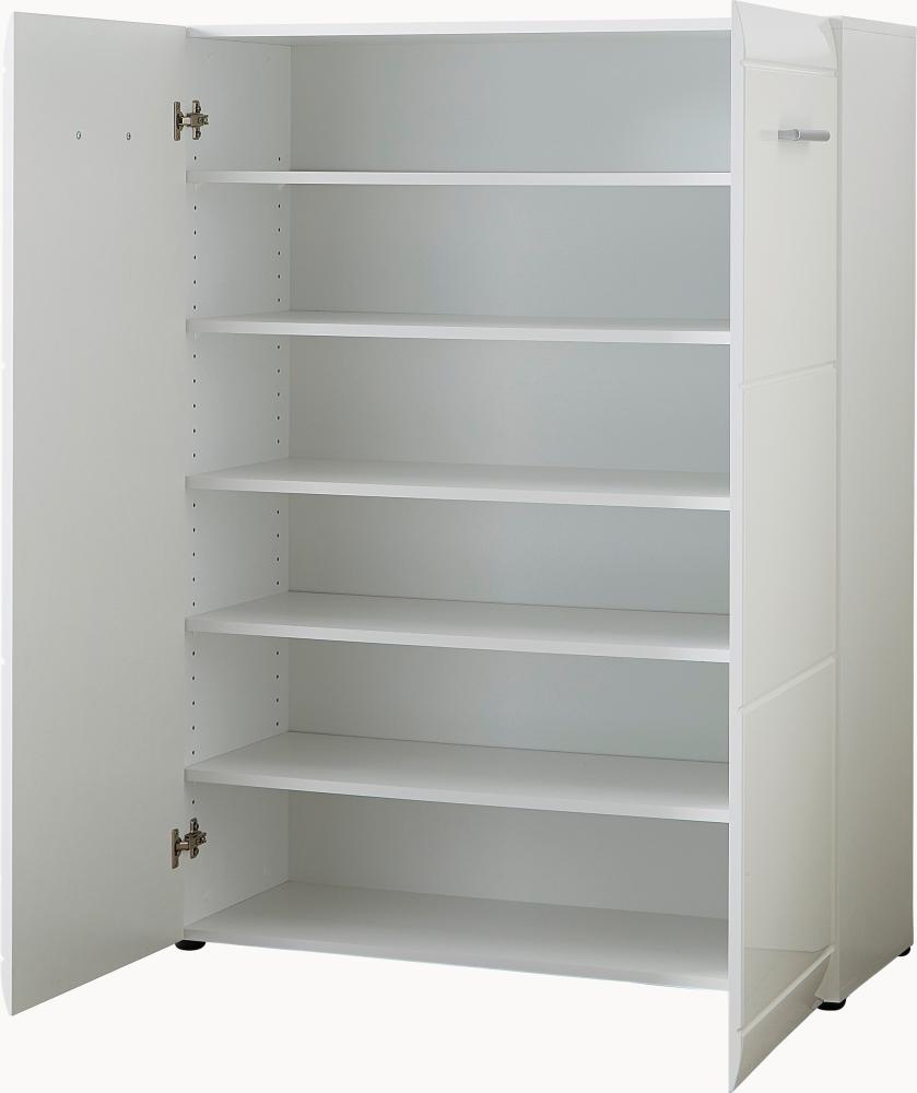 Kommode >M-402< (BxHxT: 90x120x36 cm) in weiss - 90x120x36cm (BxHxT) Bild 1