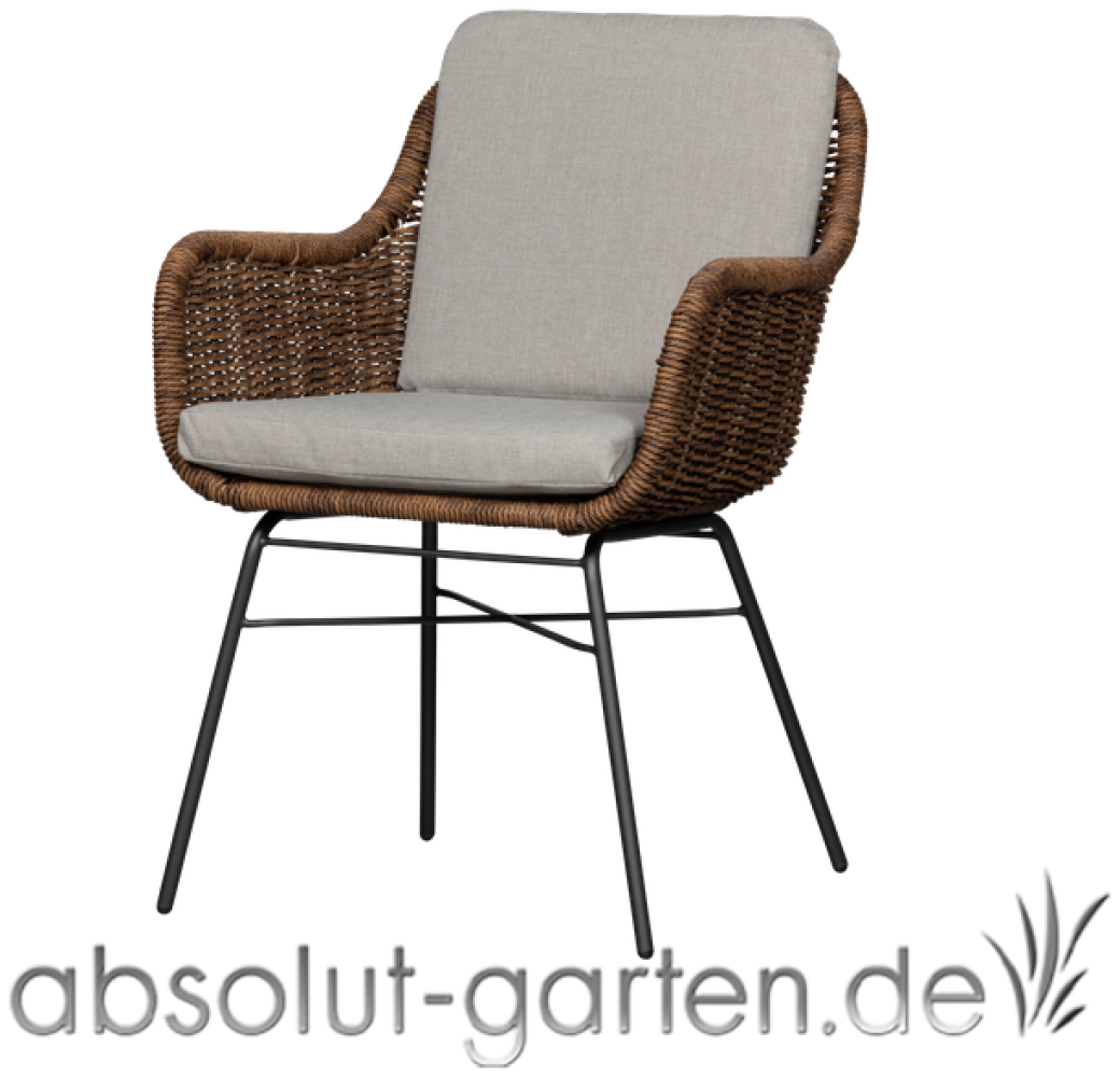 Gartenstuhl Rio Metall/ Wicker Bild 1