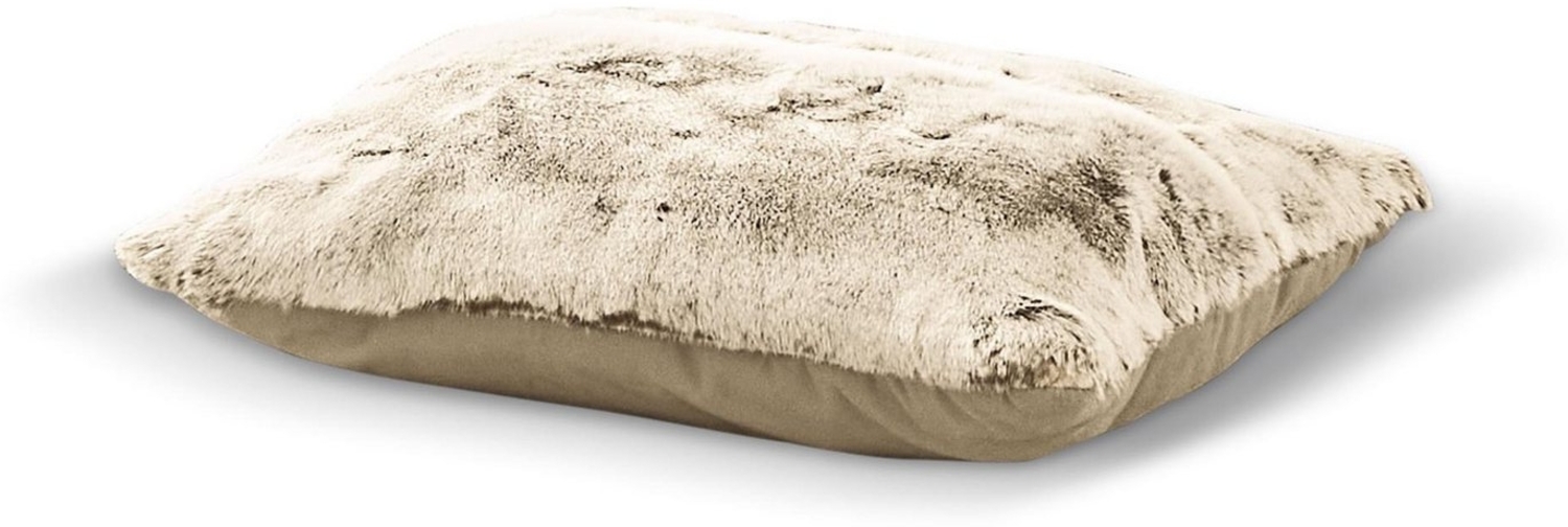 Irisette Dekokissen Kuschelkissen in Felloptik Sofakissen sand 30x50 8950-80 Bild 1