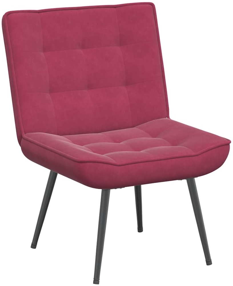 vidaXL Relaxsessel Weinrot 64x74x84 cm Samt 4012321 Bild 1