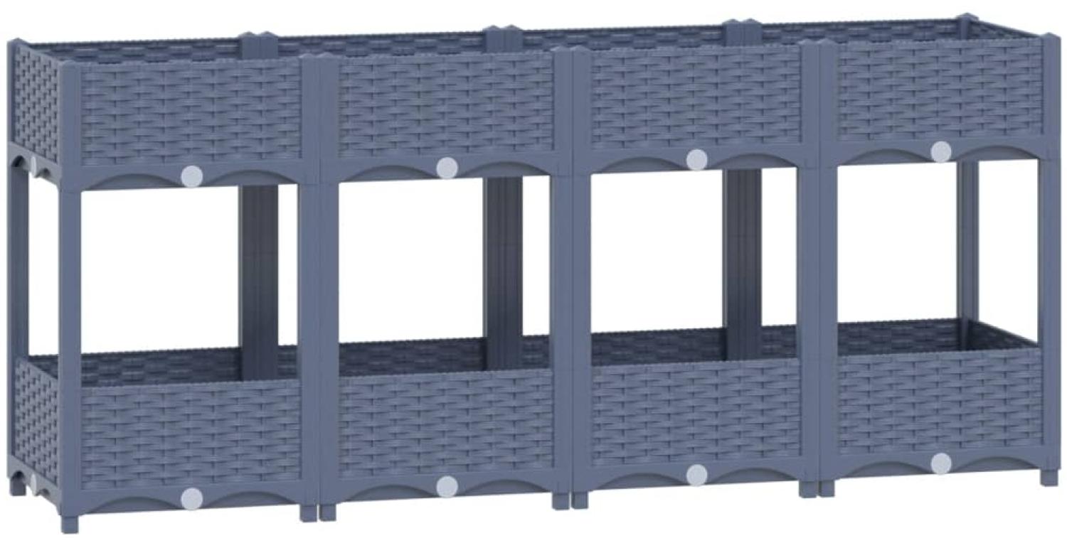 vidaXL Hochbeet 160x40x71 cm Polypropylen 310408 Bild 1