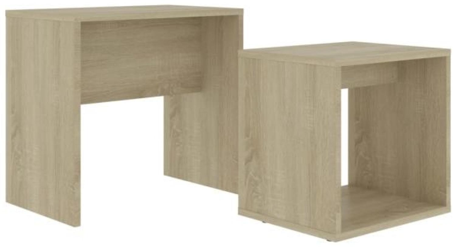 vidaXL Couchtisch-Set Sonoma-Eiche 48 x 30 x 45 cm Holzwerkstoff 802888 Bild 1