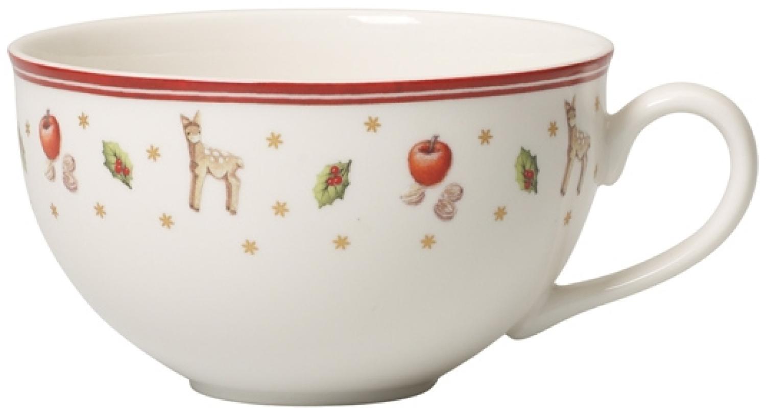 Villeroy & Boch 6x Toy's Delight Milchkaffee-Obertasse rot, weiß Bild 1