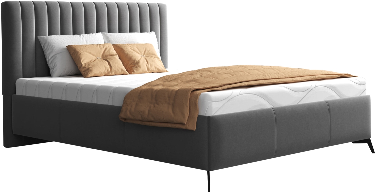 Polsterbett Manako mit Bettkasten und Kopfteil (Farbe: Fresh 32, Größe: 120x200) Bild 1