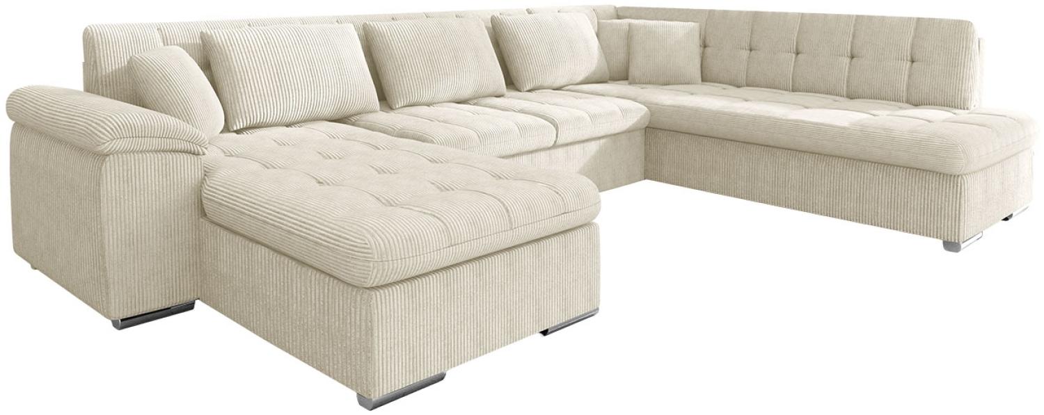 Ecksofa Niko Cord (Farbe: Poso 100, Seite: Links) Bild 1