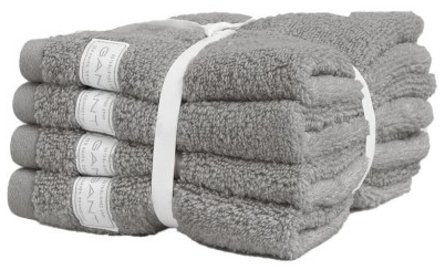 Gant Home Seifentuch Set Gesichtstücher Premium Towel Concrete Grey (30x30 cm) (4-teilig) 852012401-142-30x30 Bild 1