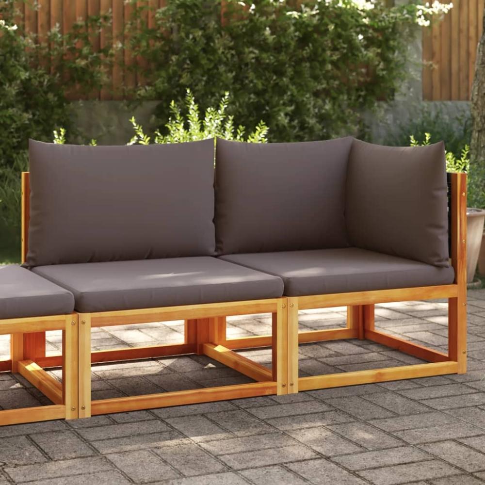 vidaXL Gartensofa mit Kissen 2-Sitzer Massivholz Akazie 4008175 Bild 1