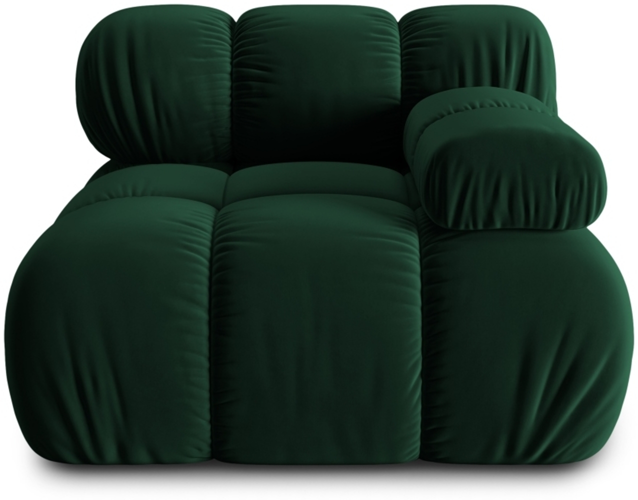 Micadoni Eckmodul Bellis Rechts Samt Bluvel Flaschengrün Bild 1