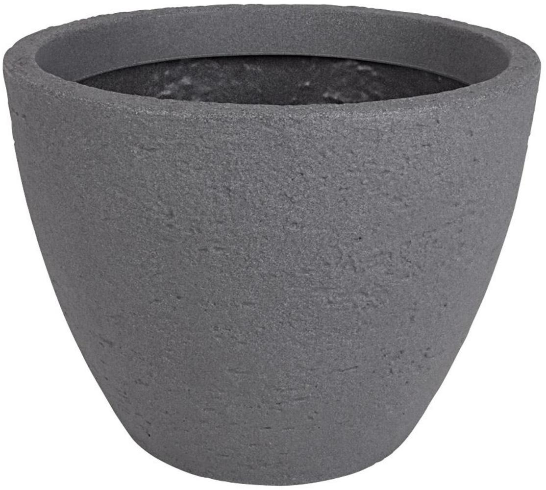 Pflanztopf grau Steinoptik Blumentopf Pflanzkübel Blumenkübel Übertopf Ø39cm Bild 1