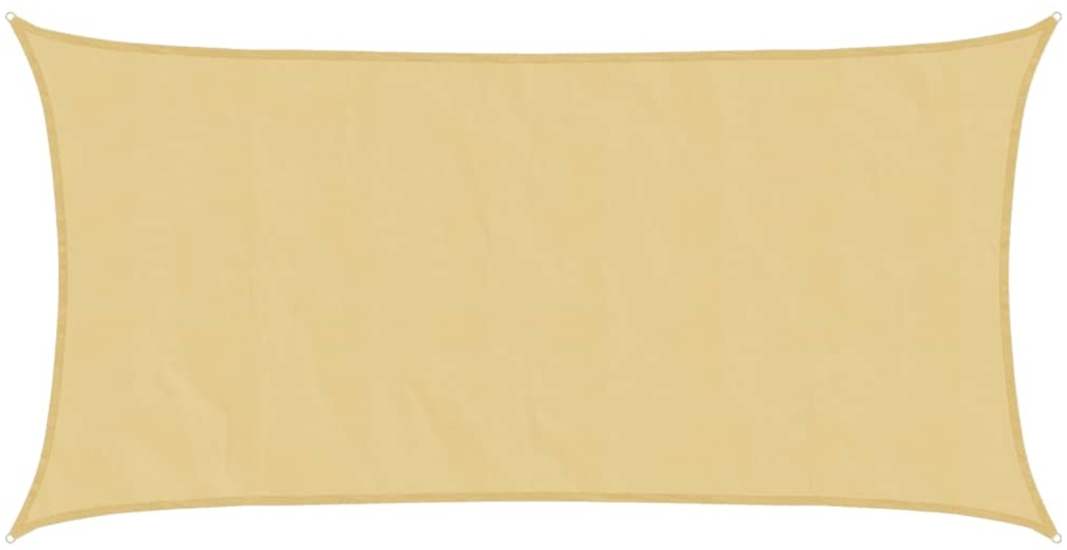 vidaXL Sonnensegel Sandfarbe 4,5x2,5 m 100% Polyester Oxford 4000568 Bild 1