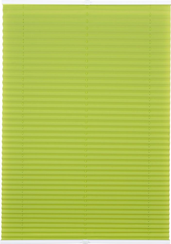 ondeco Plissee ohne Bohren mit Klemmträger viele Farben, Sonnenschutz für Fenster innen, Lichtschutz und Blickdicht, Plissee klemmfix Faltrollo Sichtschutz für Tür - Hellgrün - 80x210 cm Bild 1