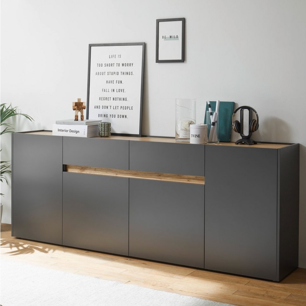 Lomadox Sideboard CRISP-61, Wotan Eiche Nb. 220/87/40 cm Bild 1