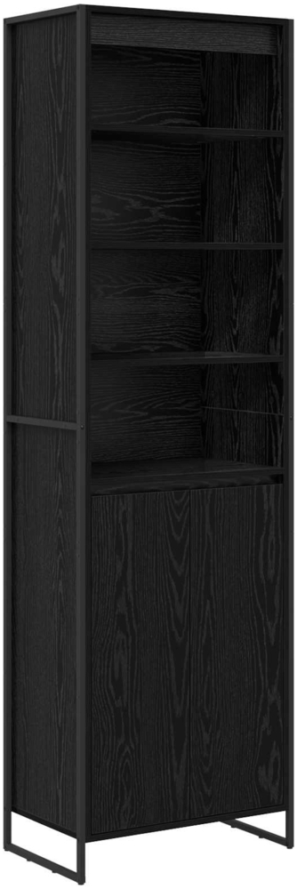 vidaXL Hohe Schränke 2 pcs Schwarz Eichen-Optik 60 x 36 x 300 cm 3403028 Bild 1