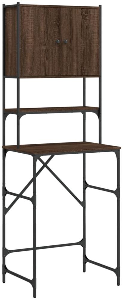 vidaXL Waschmaschinenschrank Braun Eiche-Optik 68x48,5x194 cm 838977 Bild 1