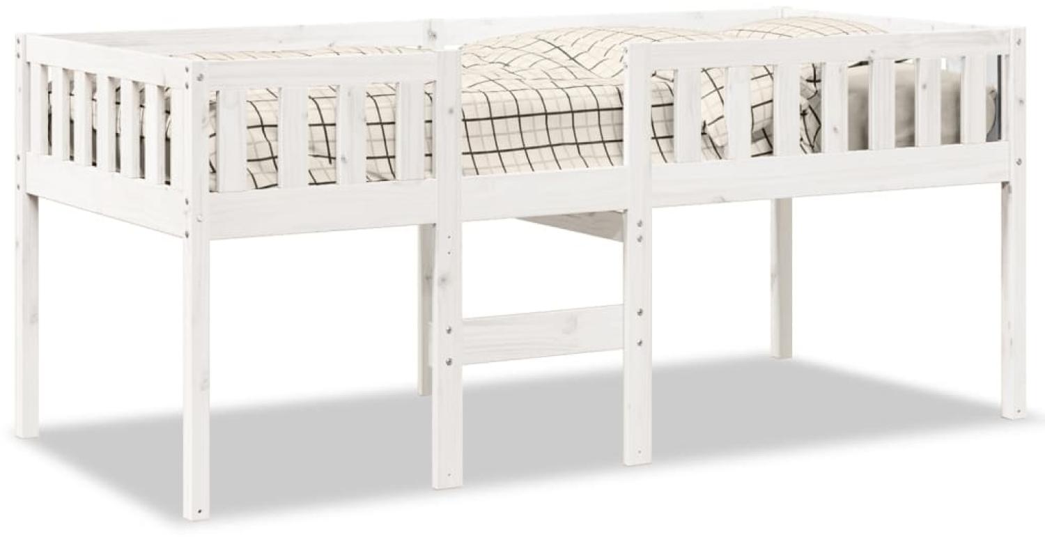 vidaXL Kinderbett ohne Matratze Weiß 80x200 cm Massivholz Kiefer 855013 Bild 1