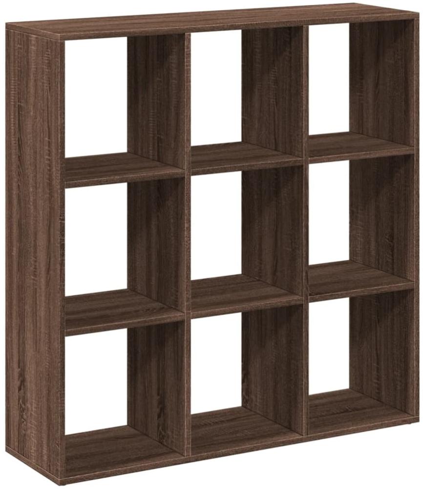 vidaXL Raumteiler-Bücherregal Braun Eichen-Optik 102x29x103,5 cm 858045 Bild 1