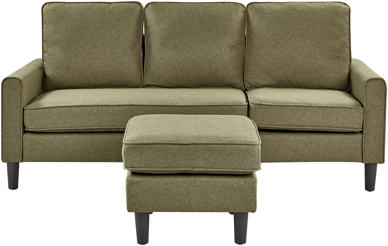 3-Sitzer Sofa grün mit Ottomane AVESTA Bild 1