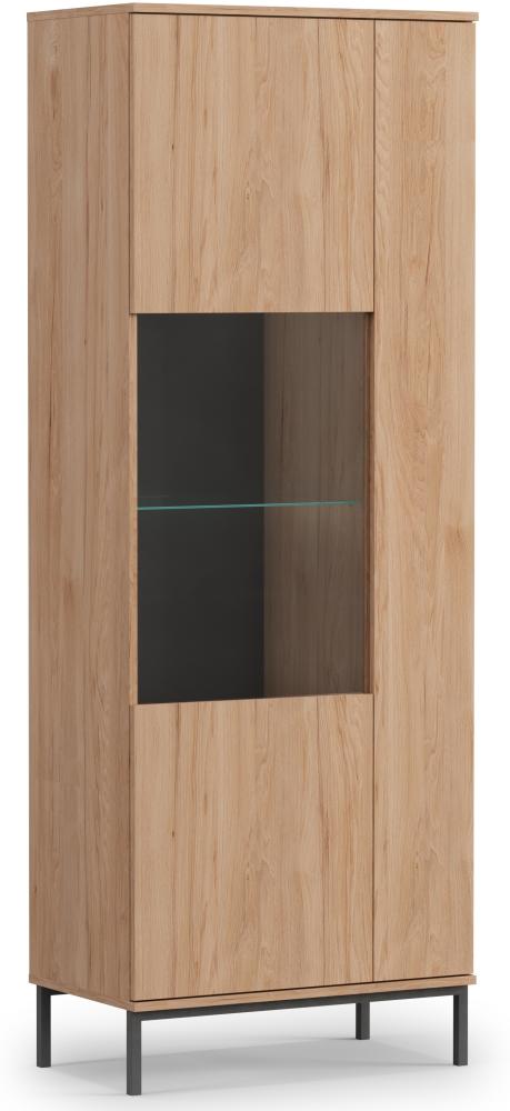 99rooms Uliveto Vitrine Natural Rockford Hickory ohne LED-Beleuchtung Bild 1