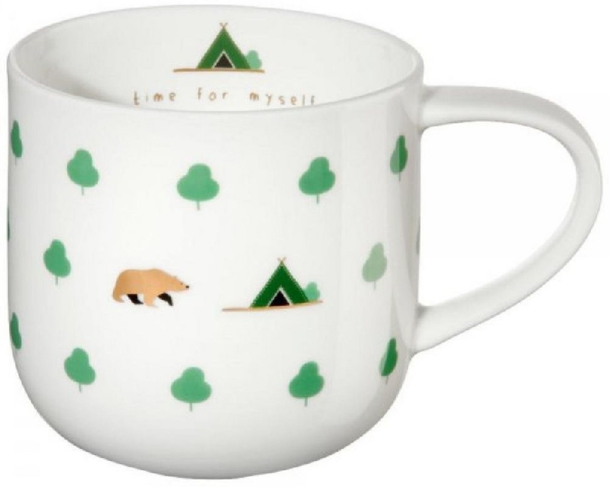 Asa Henkelbecher Coppa Happy Mug time for myself Grün (400ml) 19468014 Bild 1