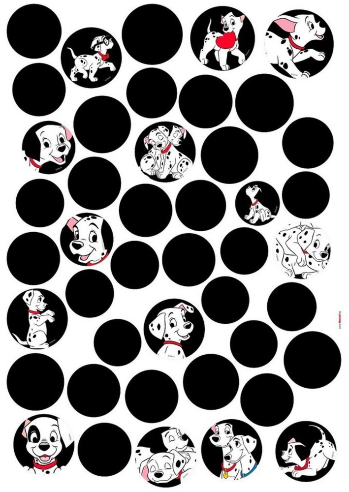 Komar Wandtattoo 101 Dalmatiner Dots - Größe 50 x 70 cm (44 St), selbstklebend, Wandsticker, Kinderzimmer Bild 1