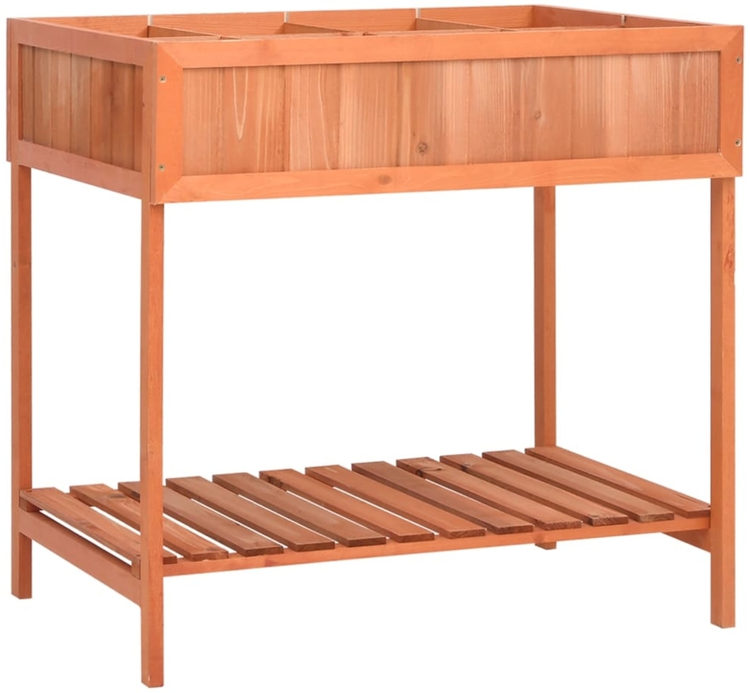 vidaXL Pflanzgefäß für Kräuter 80x60x80 cm Massivholz Tanne 170882 Bild 1