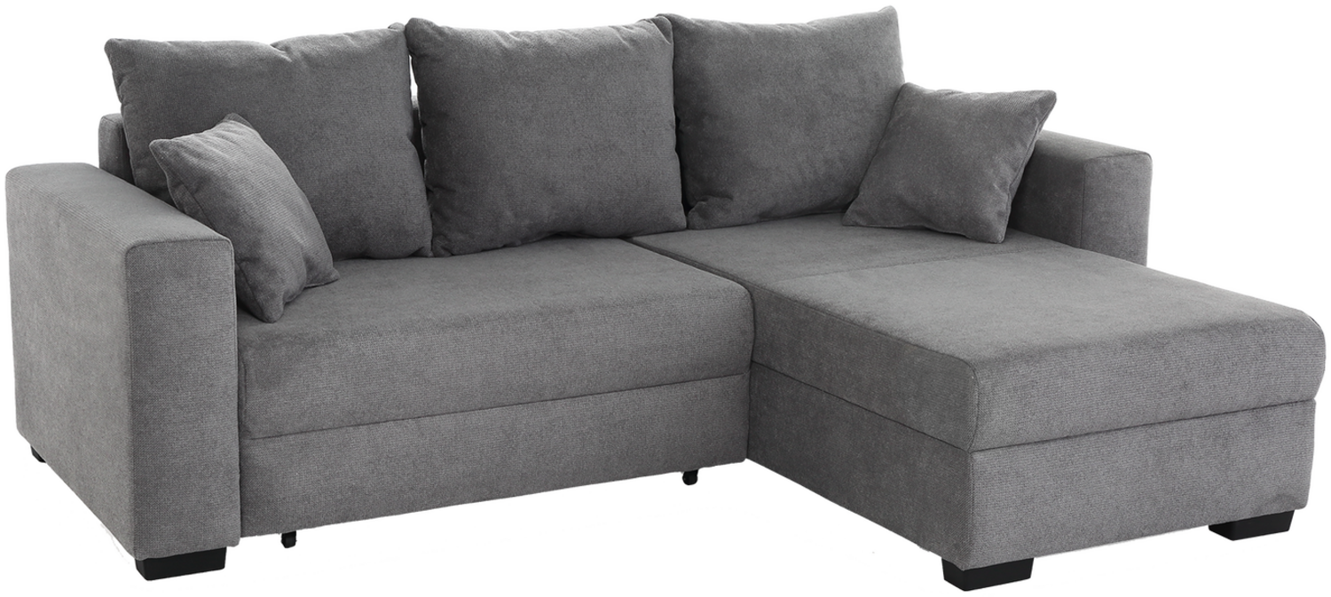ELMAU Ecksofa Bezug: 403/19: Mikrofaser dunkelgrau, 100% Polyester Bild 1