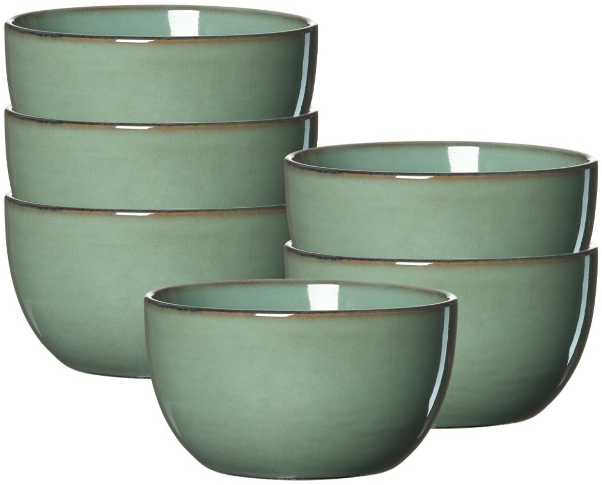 Ritzenhoff & Breker Alicante Müslischale ø 13,5 cm 6er Set - Grün Bild 1