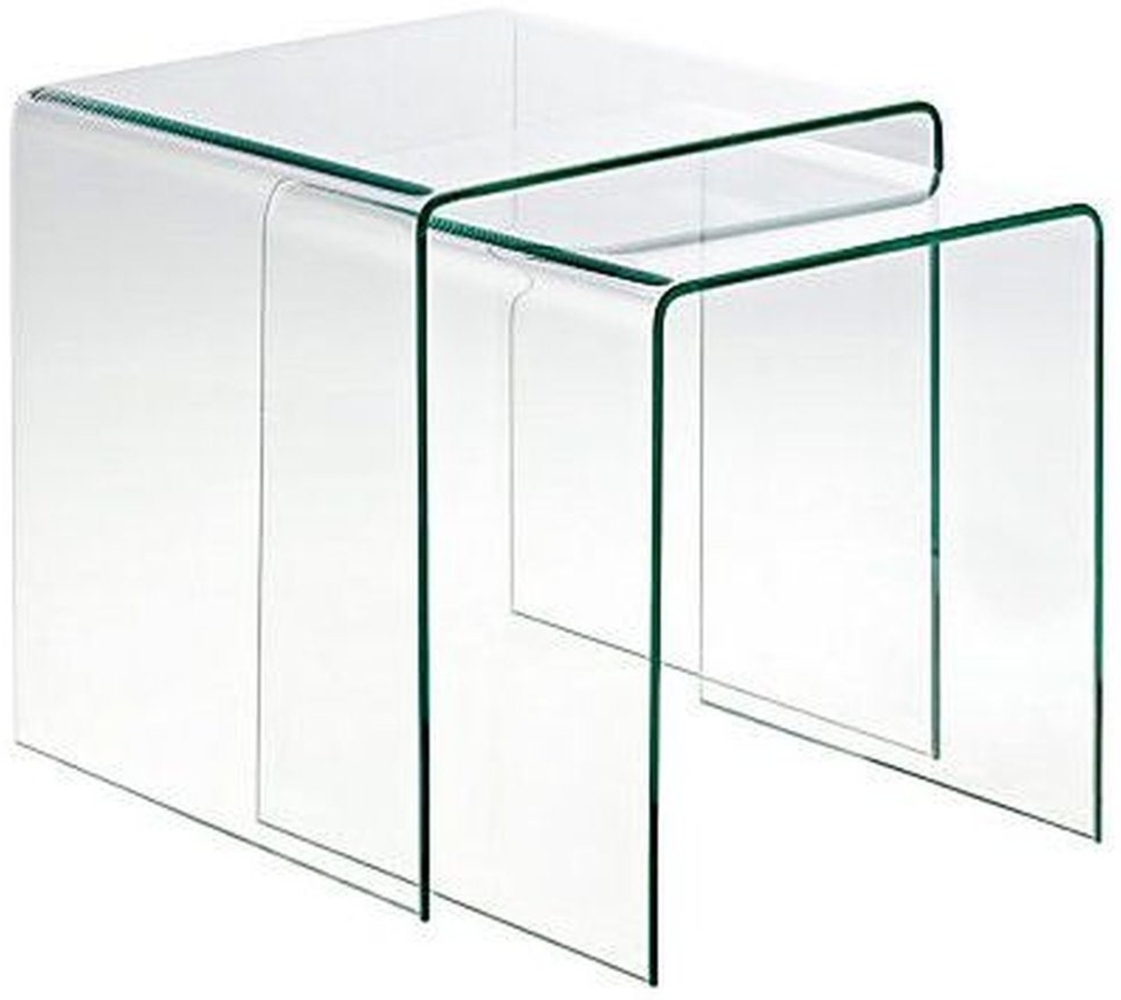 Concept GmbH Beistelltisch in Klarglas, Glas - 42 x 42 x 42 cm (BxHxT) Bild 1