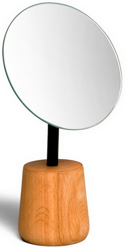 Möve Kosmetikspiegel OAK, H: 26 cm, Eichenholz Bild 1
