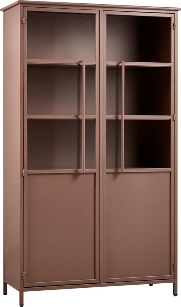 BePureHome Vitrine Exhibit aus Metall, Braun, 99 x 44 x 170 cm Bild 1