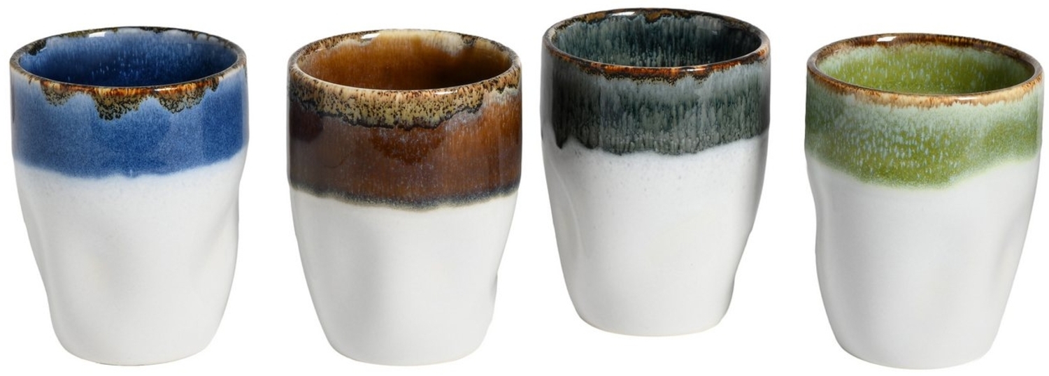 CreaTable Becher Squeezy Cascade Kaffeebecher 4-tlg, Steinzeug Bild 1
