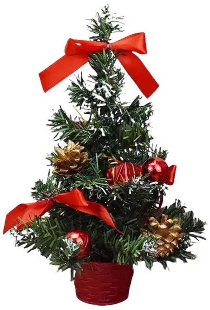 Coonoor Künstlicher Weihnachtsbaum Mini Weihnachtsbaum Künstlicher Tannenbaum Klein Desktop Deko, für Home Office Schreibtisch Bild 1