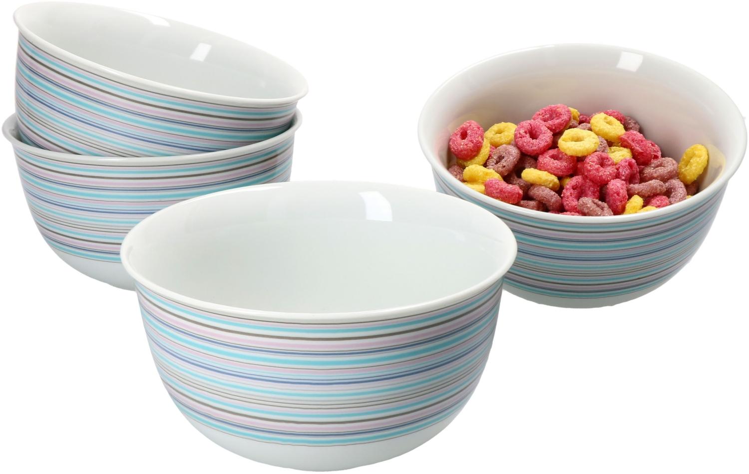 Ritzenhoff Doppio Circle 4er Set Bowl-Schalen 450ml Müsli Salat Dessertschüssel Bild 1