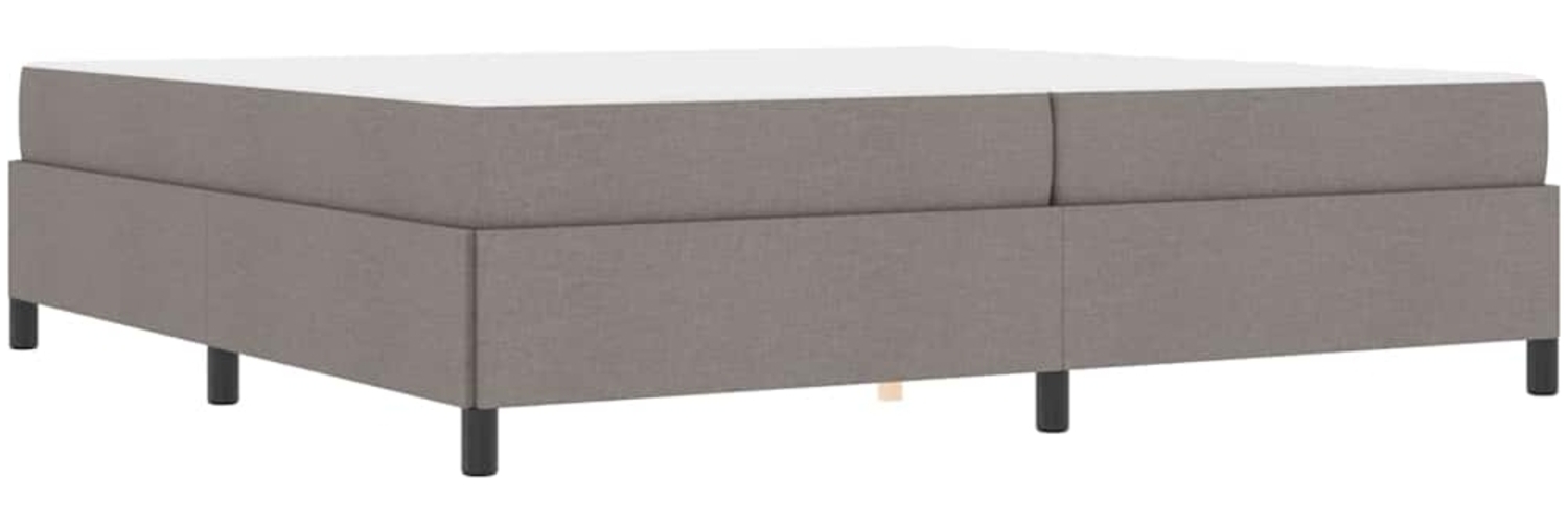 vidaXL Boxspringbett Taupe 200 x 200 cm Stoff 3398889 Bild 1