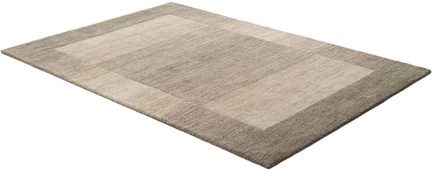 THEKO Wollteppich Gabbeh Super, Handweb Teppich, Bordüre, reine Wolle, handgewebt, rechteckig, Höhe: 9 mm, Schlafzimmer, Wohnzimmer, Esszimmer, auch als Läufer und Bettumrandung Bild 1