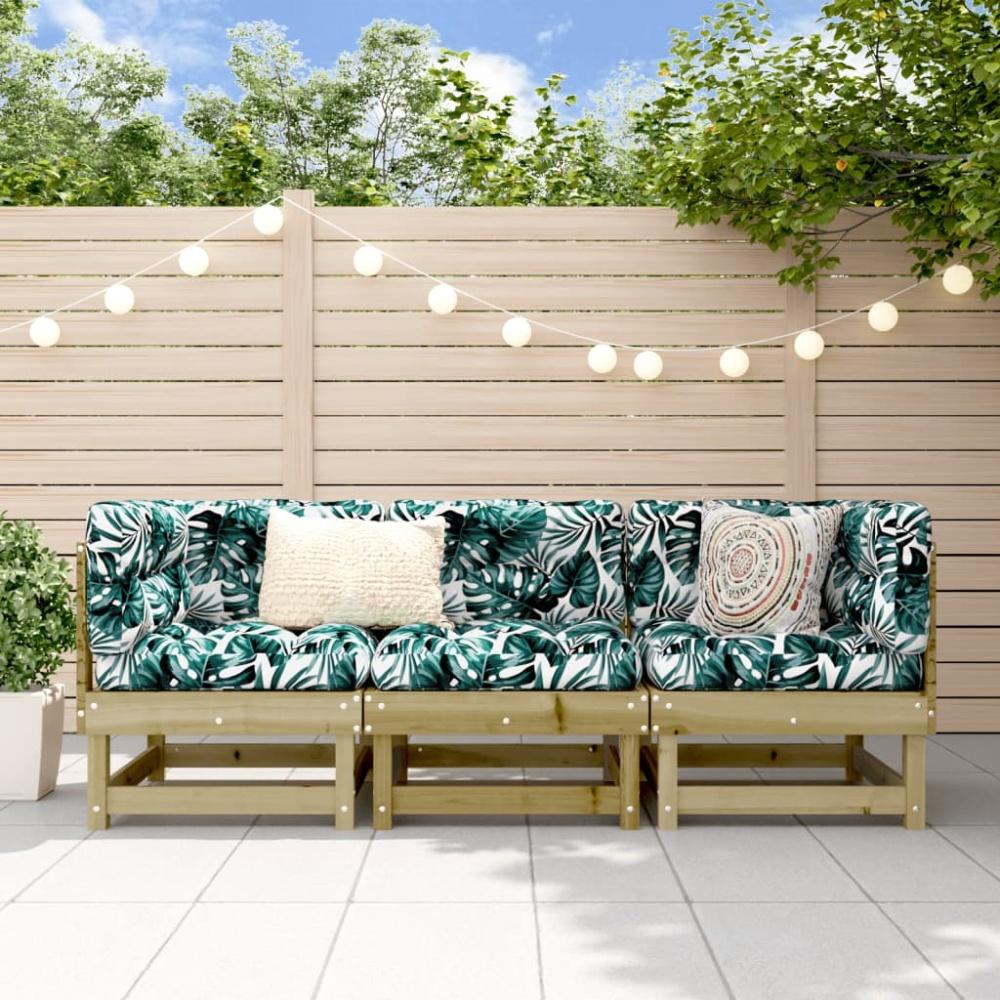 vidaXL 3-tlg. Garten-Lounge-Set Kiefernholz Imprägniert 825421 Bild 1