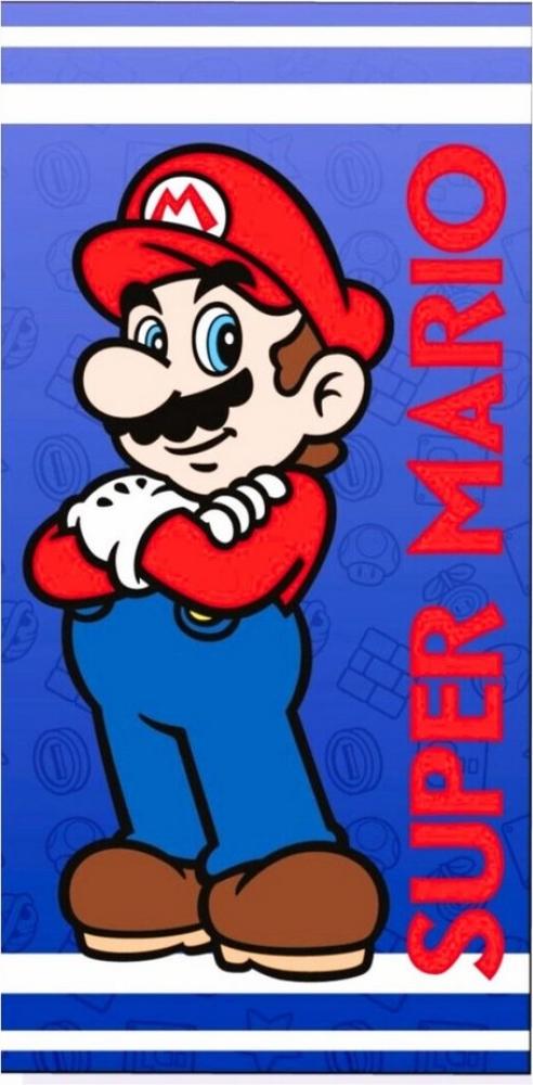 Super Mario Badetuch, Mikrofaser, Kinder Strandtuch 70 x 140 cm schnelltrocknend Bild 1