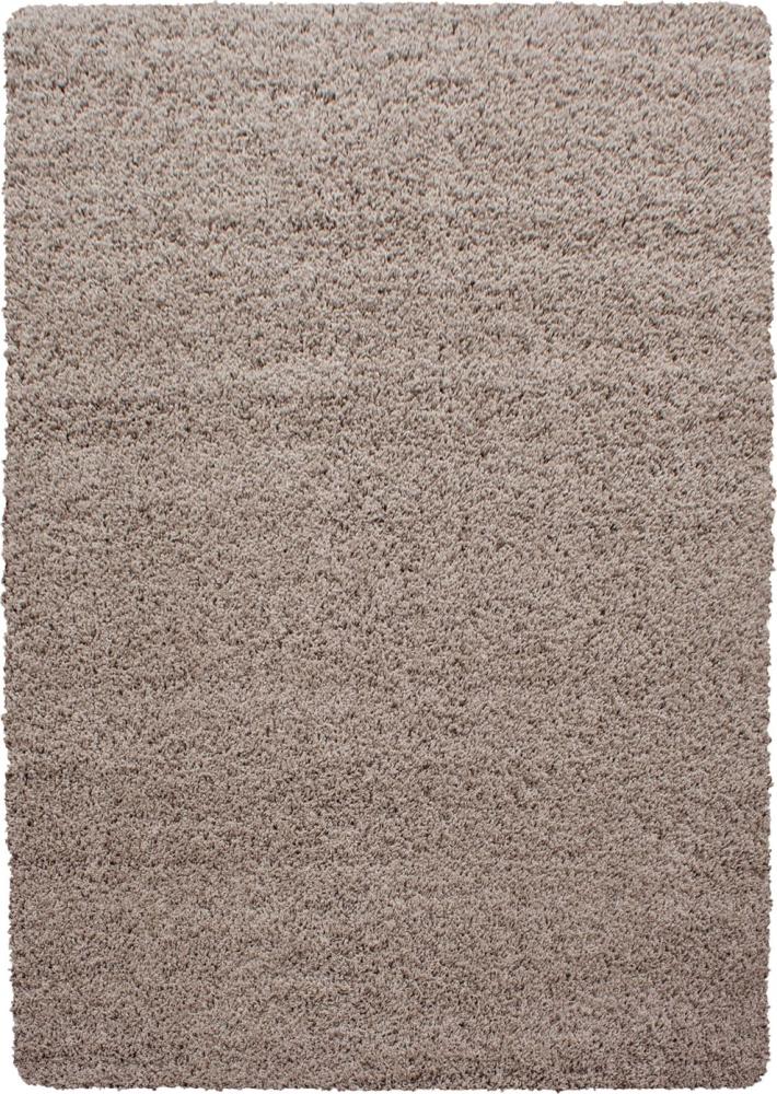 Hochflor Teppich Drago Läufer - 60x110 cm - Beige Bild 1