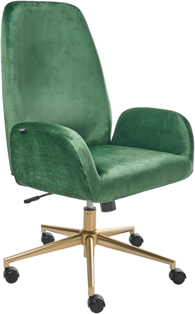 Bürostuhl CLARE Samtstoff Grün Bild 1