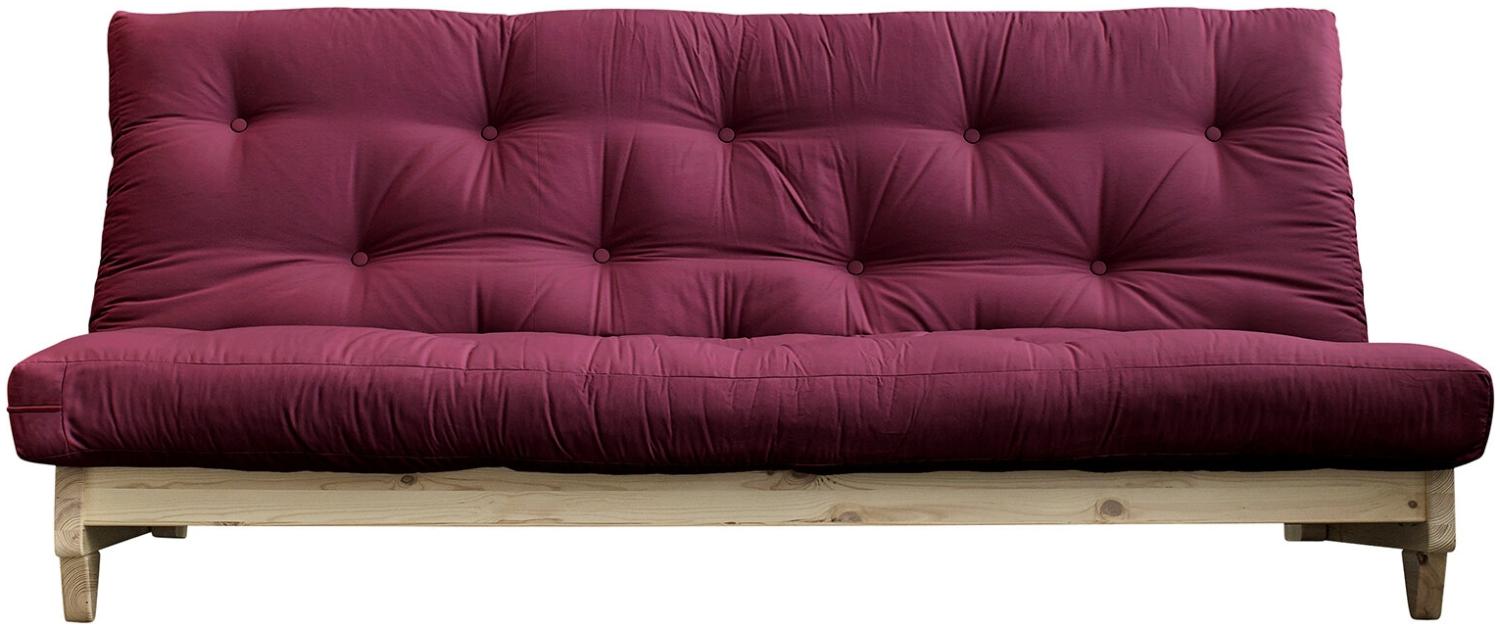 KARUP DESIGN FRESH Futonsofa Gestell Natur Matratze Bordeaux Bild 1