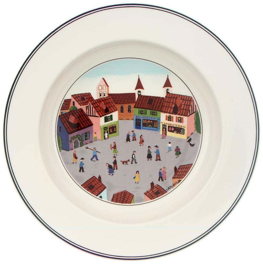 Villeroy & Boch Vorteilset 6 Stück Design Naif Suppenteller Dorf Premium Porcelain bunt 1023372705 Bild 1