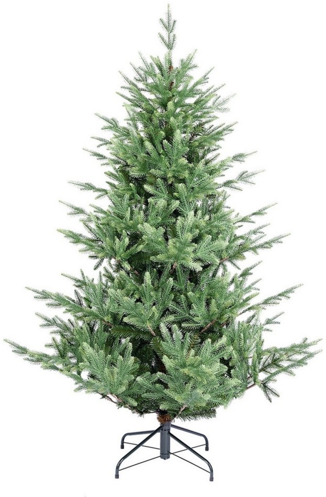 Salcar Künstlicher Weihnachtsbaum Künstlich Tannenbaum mit Fichtennadeln, realistisch in edlem Grünton, Fichte, 150 cm mit 1326 Spitzen (1138 PE + 188 PVC), ca. 86 % PE Bild 1