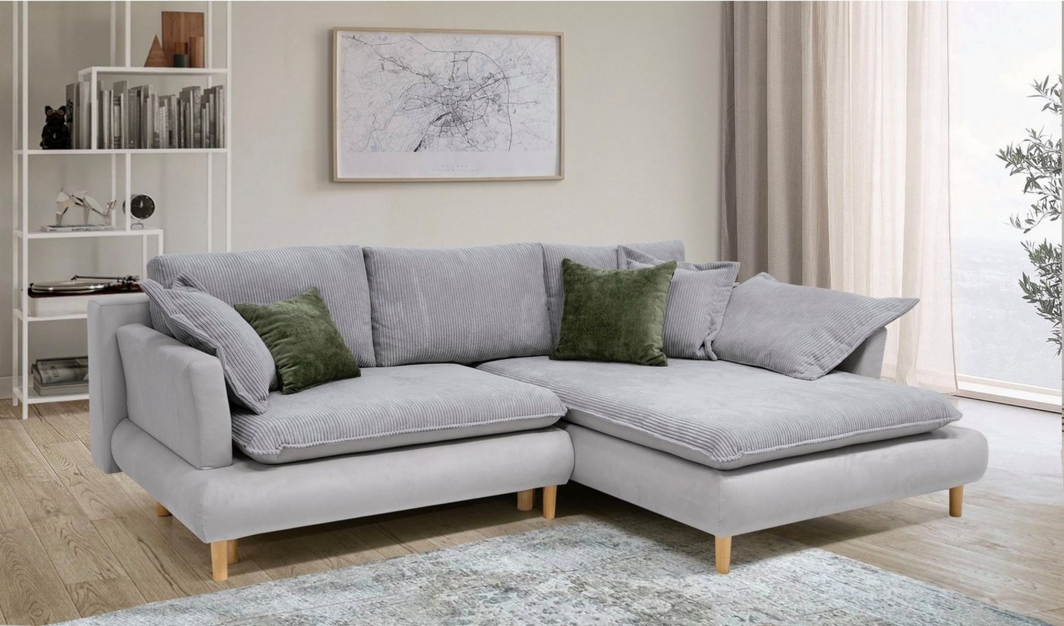 COLLECTION AB Ecksofa Mandela L-Form, mit Bettfunktion und Bettkasten Bild 1