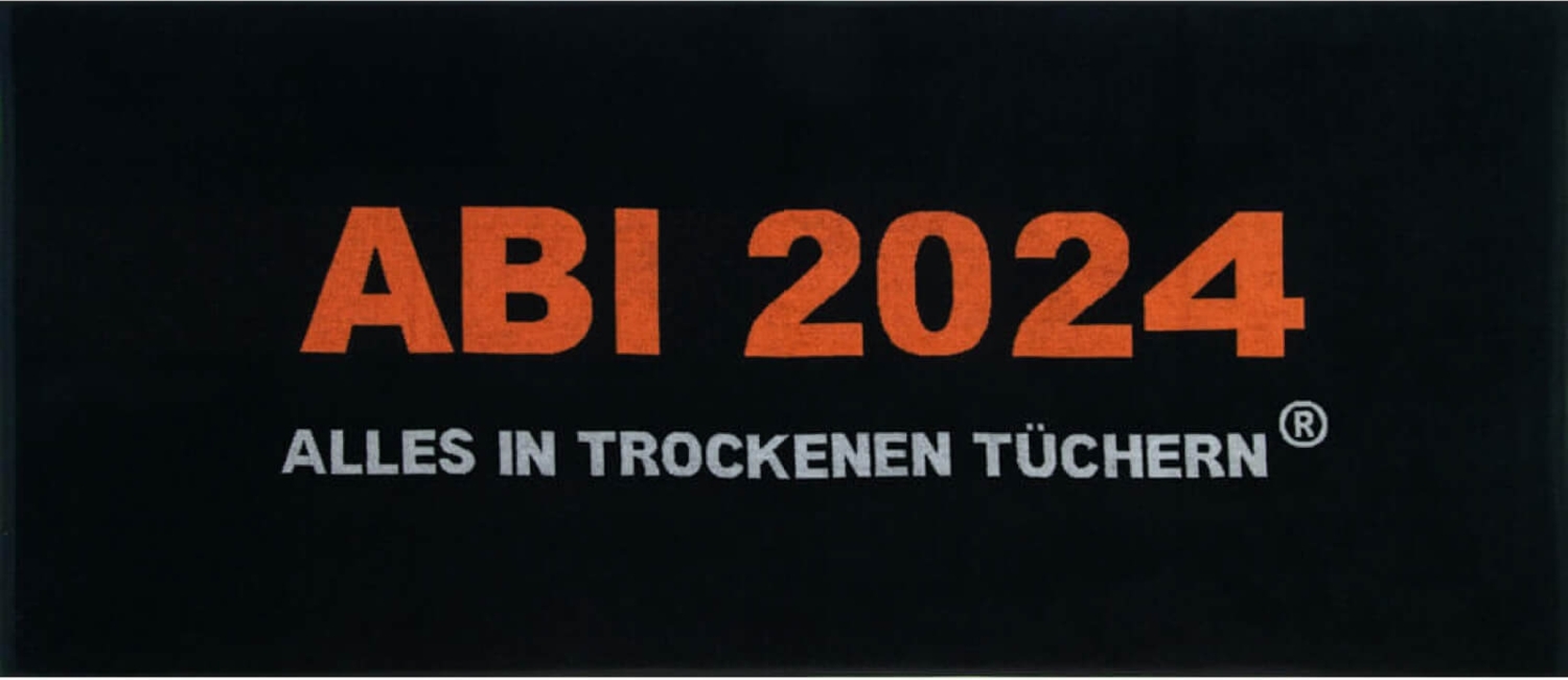 Egeria ABI 2024 Strandlaken Strandtuch Schwarz 75x180 cm 75 x 180 cm Bild 1