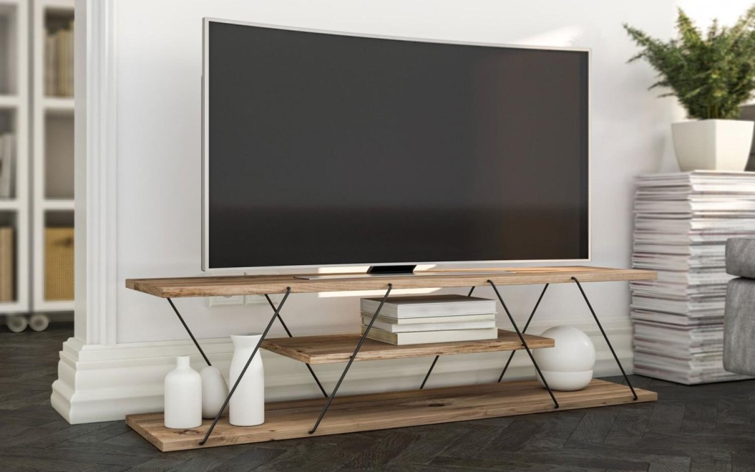 Designer TV Lowboard Canaz Holz Bild 1