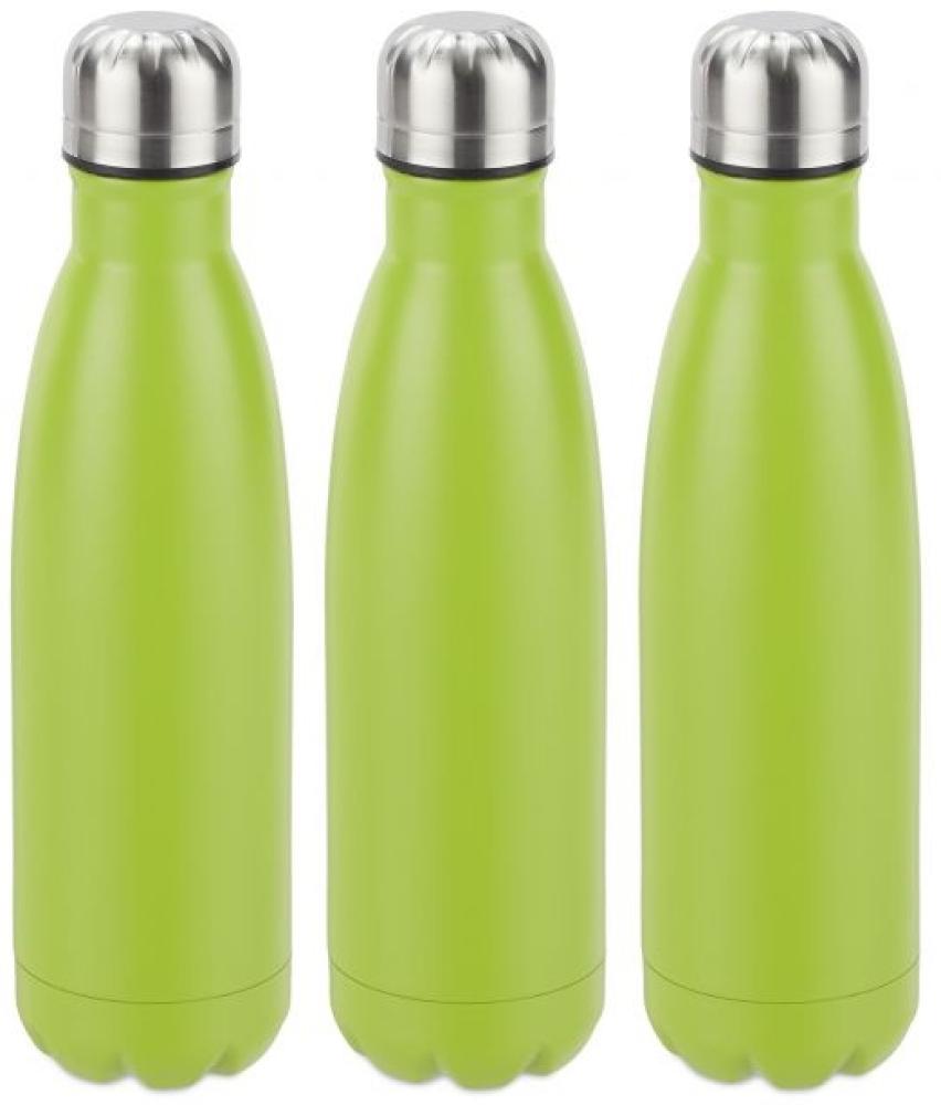 3 x Trinkflasche Edelstahl grün 10028151 Bild 1