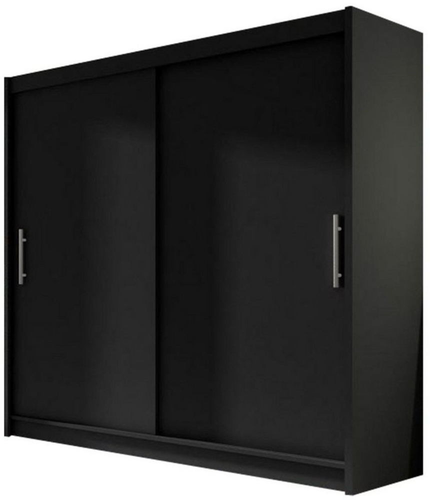 Mirjan24 Schiebetürenschrank London I 180, schwarz Bild 1