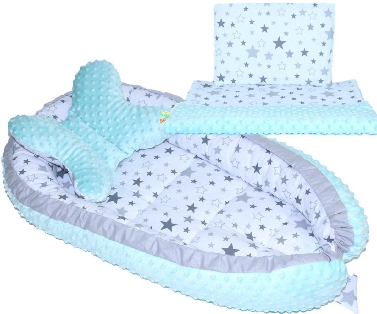 Primawela Bettnestchen Baby MINKY Nestchen Kokon Kuschelnest Kissen Decke Schmetterlingkissen Bild 1