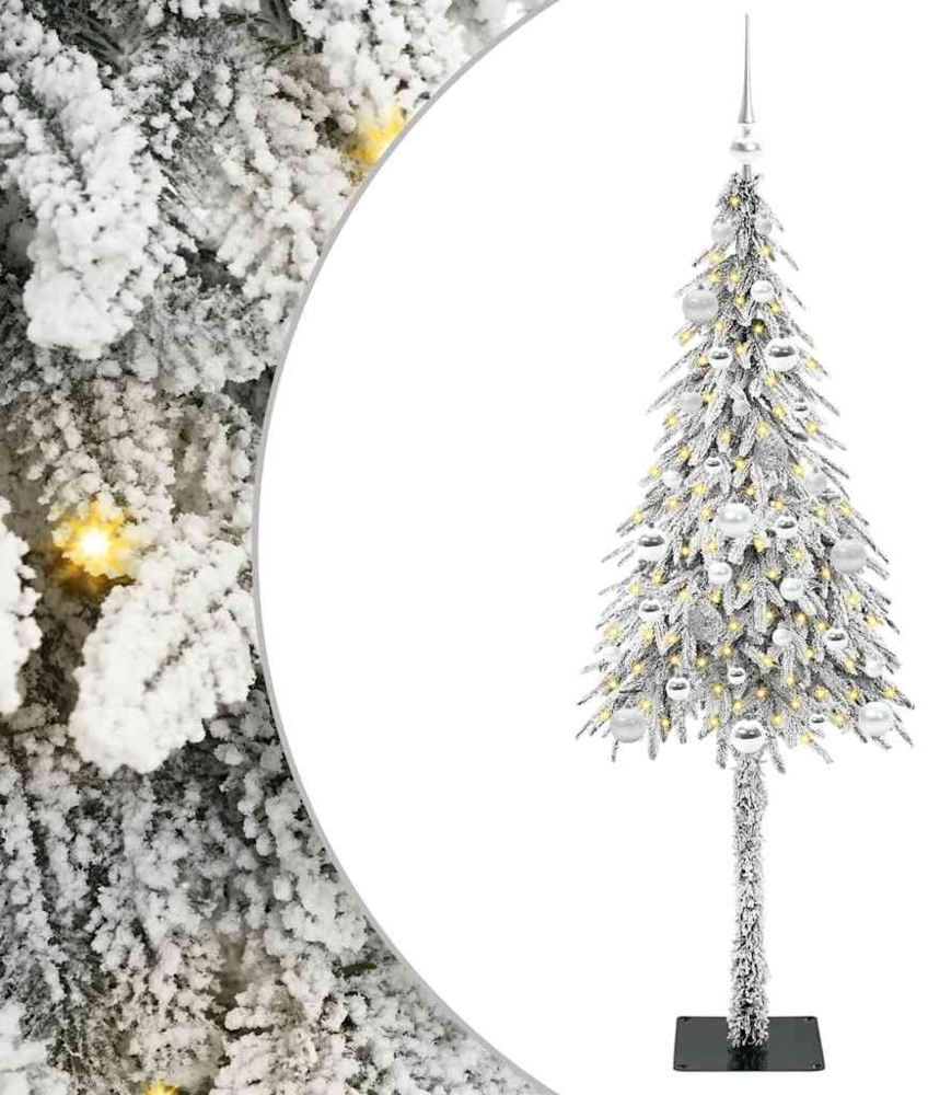 vidaXL Weihnachtsbaum mit 150 LEDs Weiß 150 cm PE und Stahl 3396221 Bild 1
