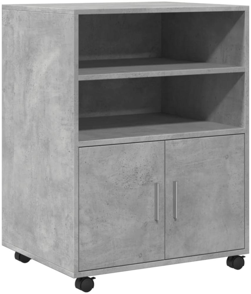 vidaXL Rollschrank Betongrau 60x48x81 cm Holzwerkstoff 853167 Bild 1